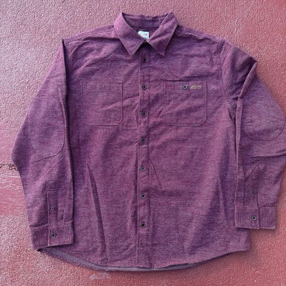 Dickies Men's Long Sleeve Workshirt WINE JQRD DOTS Size 2XL(50-52) DIC55037GD - Picture 1 of 8